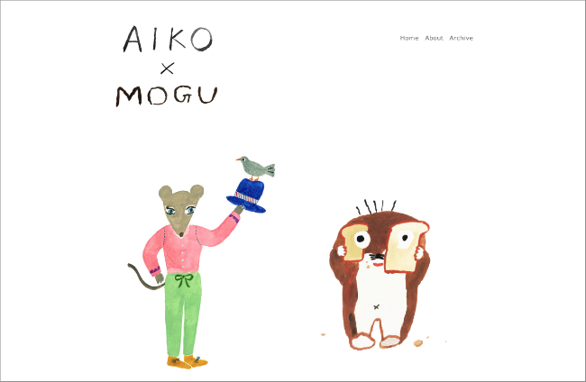 Aiko X Mogu イラストブログ始まりました Mogu Takahashi